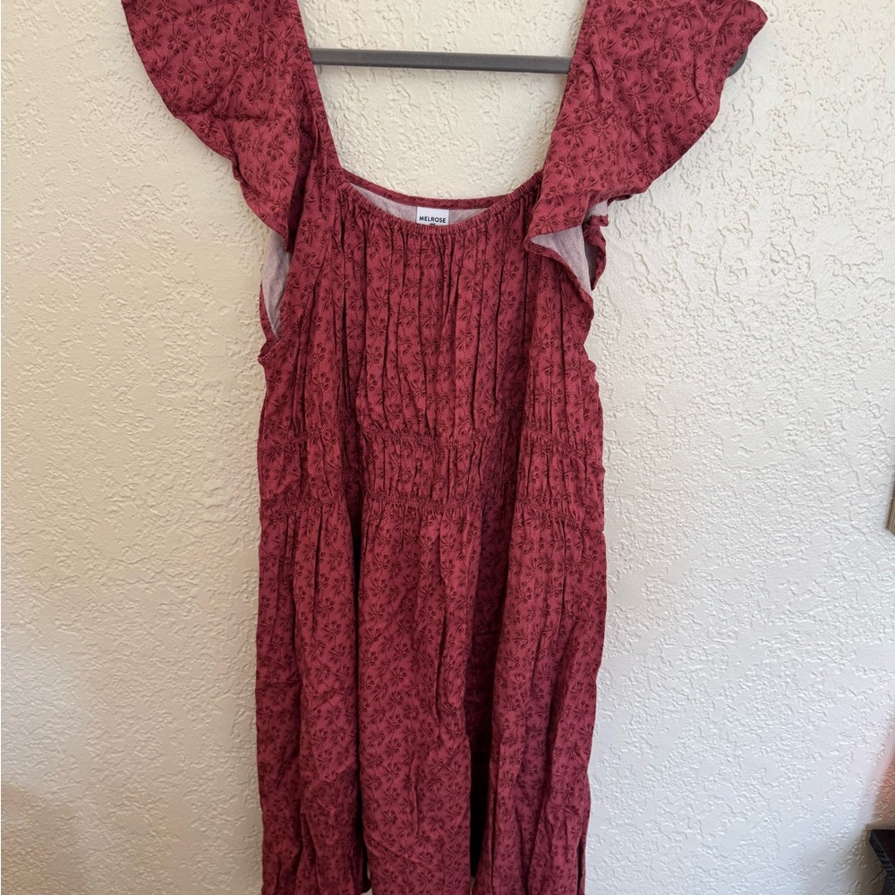 Melrose and Market Pink Floral dress